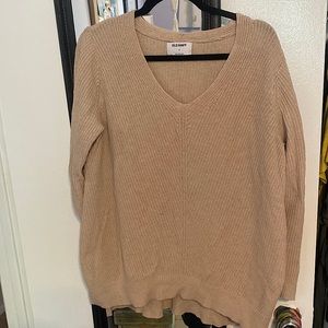 Old Navy Cream Colored Knit Sweater